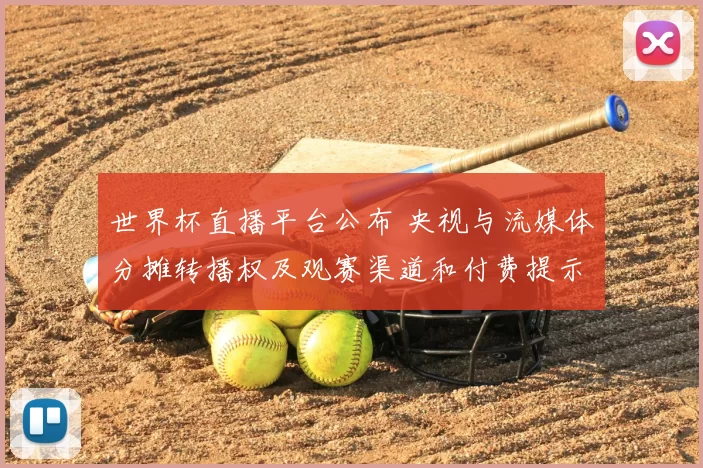 世界杯直播平台公布 央视与流媒体分摊转播权及观赛渠道和付费提示